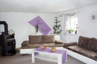 Wohnzimmer mit Kaminofen